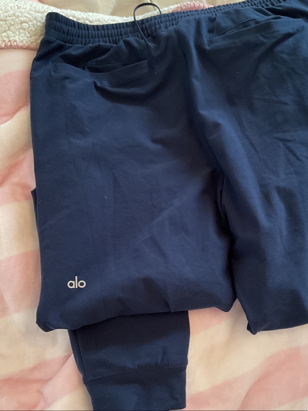 ALO Yoga Men's Navy Jogger Sweatpants